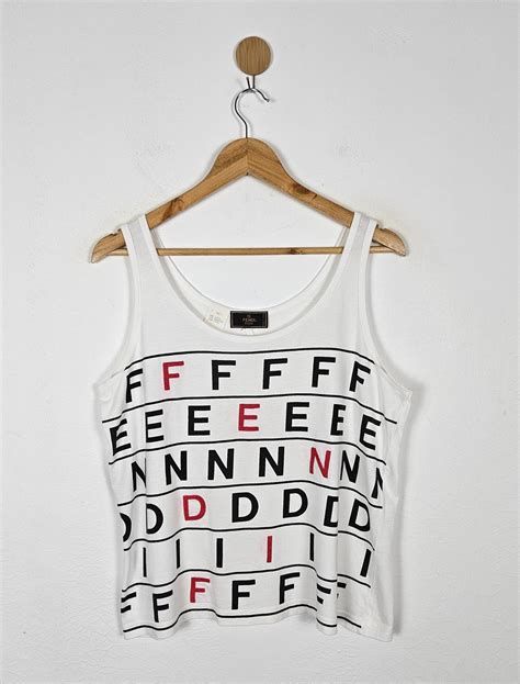 fendi tank top men's|Fendi white tank top.